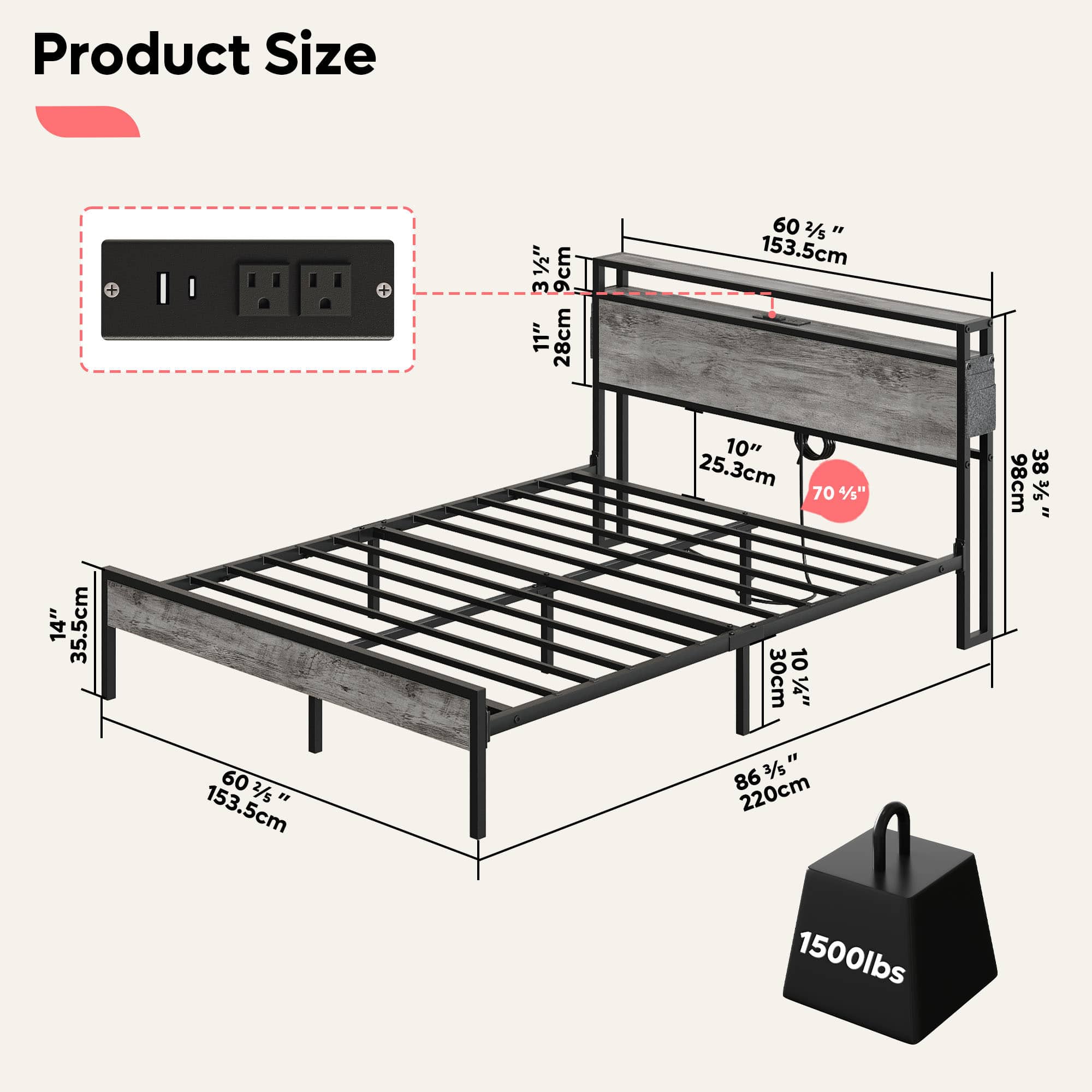 xmw∗∗∗∗∗∗∗∗ページ Bestier Queen Size Bed Frame Platform Bed with Storage