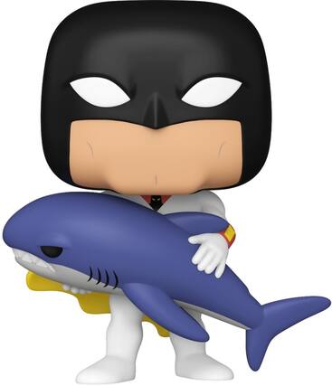 Front. Funko - Funko POP! Plus: Space Ghost Coast to Coast - Space Ghost with Old Kentucky Shark (Cartoon Network) - COLLECTIBLES - Multicolor.