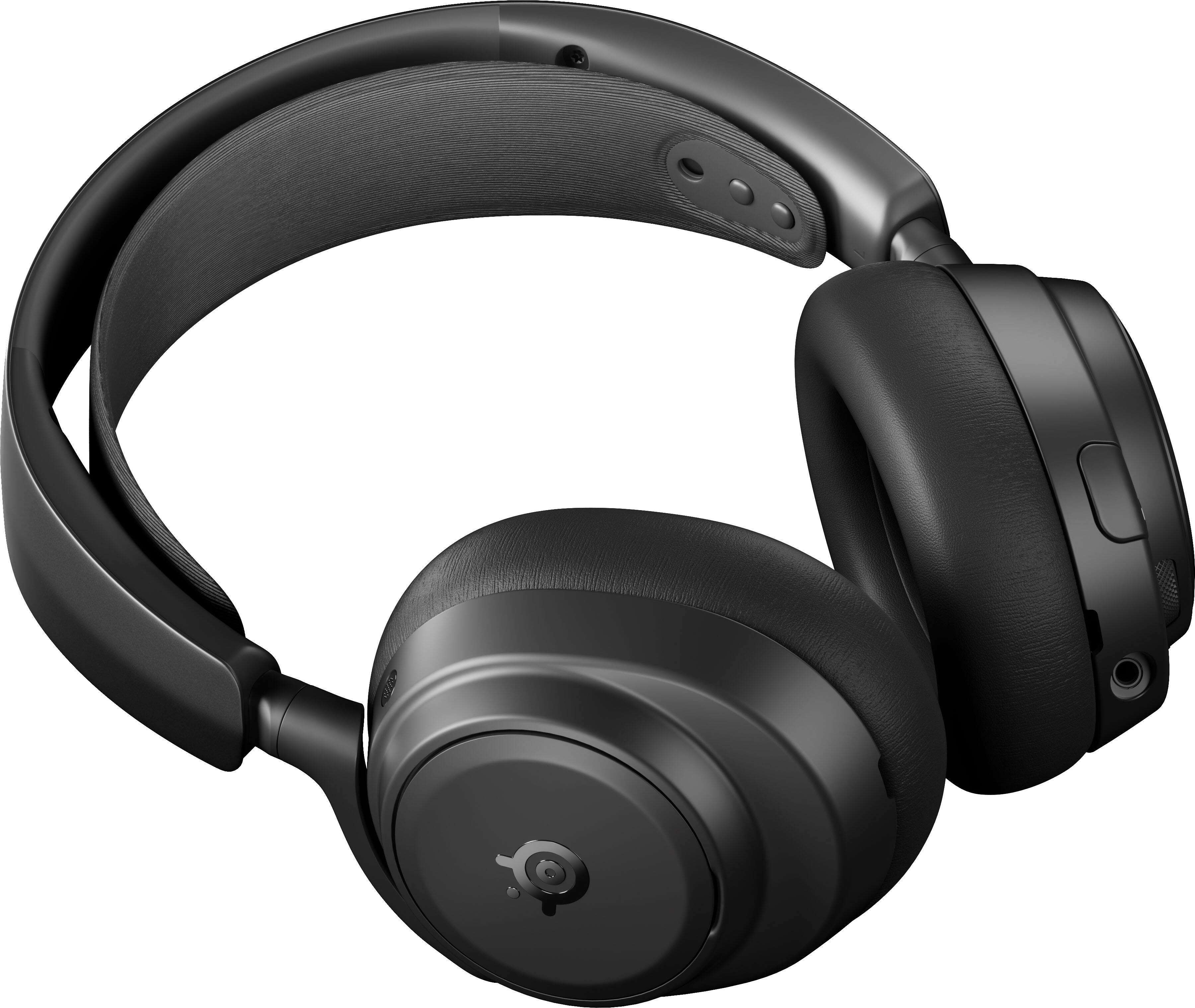 Alt View 12. SteelSeries - Arctis Nova Pro Omni 2.4 GHz Wireless Over-The-Ear Gaming Headset for PS5/PS4, Xbox One, Xbox X/S, Switch/Switch 2, PC - Black.