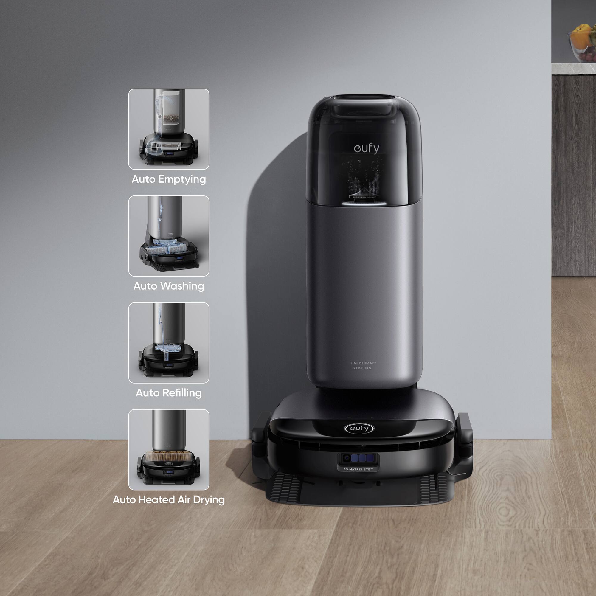 cufy Auto Emptying Auto Washing CNICCEAN CA Auto Refilling Auto Heated Air Drying