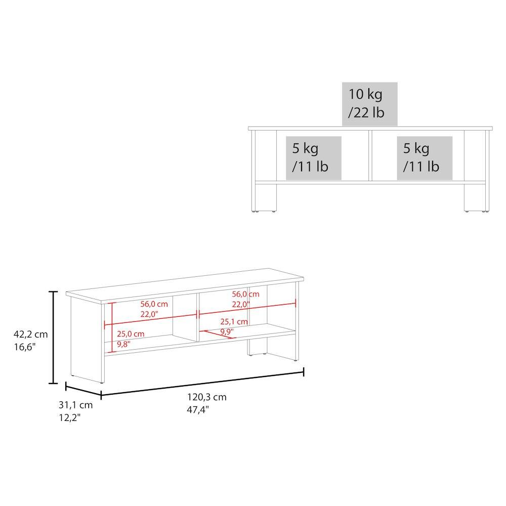 10 kg / 22 lb  
5 kg / 11 lb  
5 kg / 11 lb  

42,2 cm / 16,6"  
56,0 cm / 22,0"  
25,0 cm / 9,8"  
56,0 cm / 22,0"  
25,1 cm / 9,9"  
31,1 cm / 12,2"  
120,3 cm / 47,4"