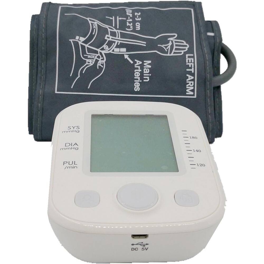 (0.8-1.2") 2-3 cm  
INDE  
Arteries  
Main  
LEFT ARM  
SYS mmHg 180  
DIA mmHg 140  
PUL /min 120  
DC 5V