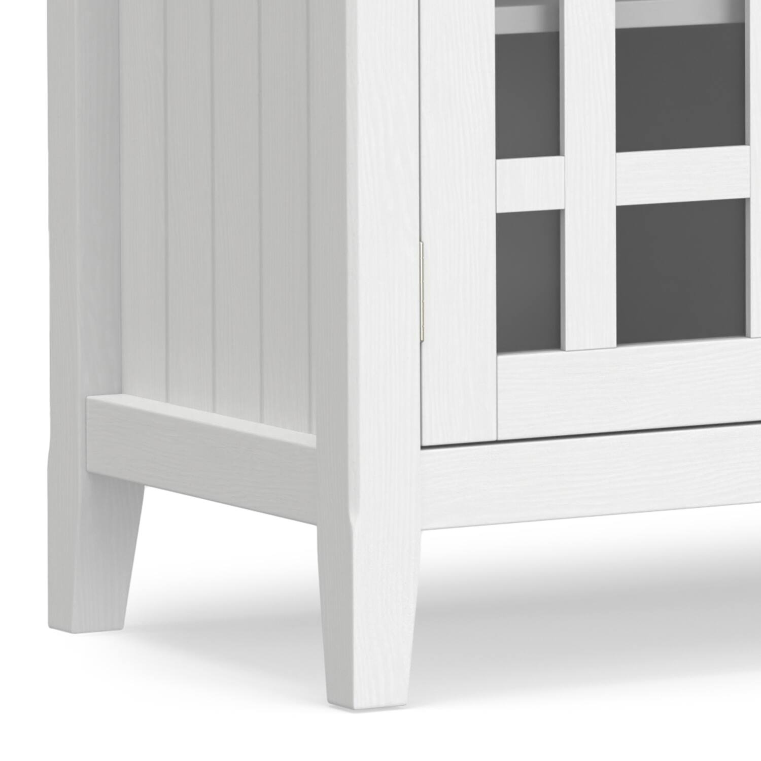 Alt View 8. Simpli Home - Bedford Tall TV Media Stand - White.