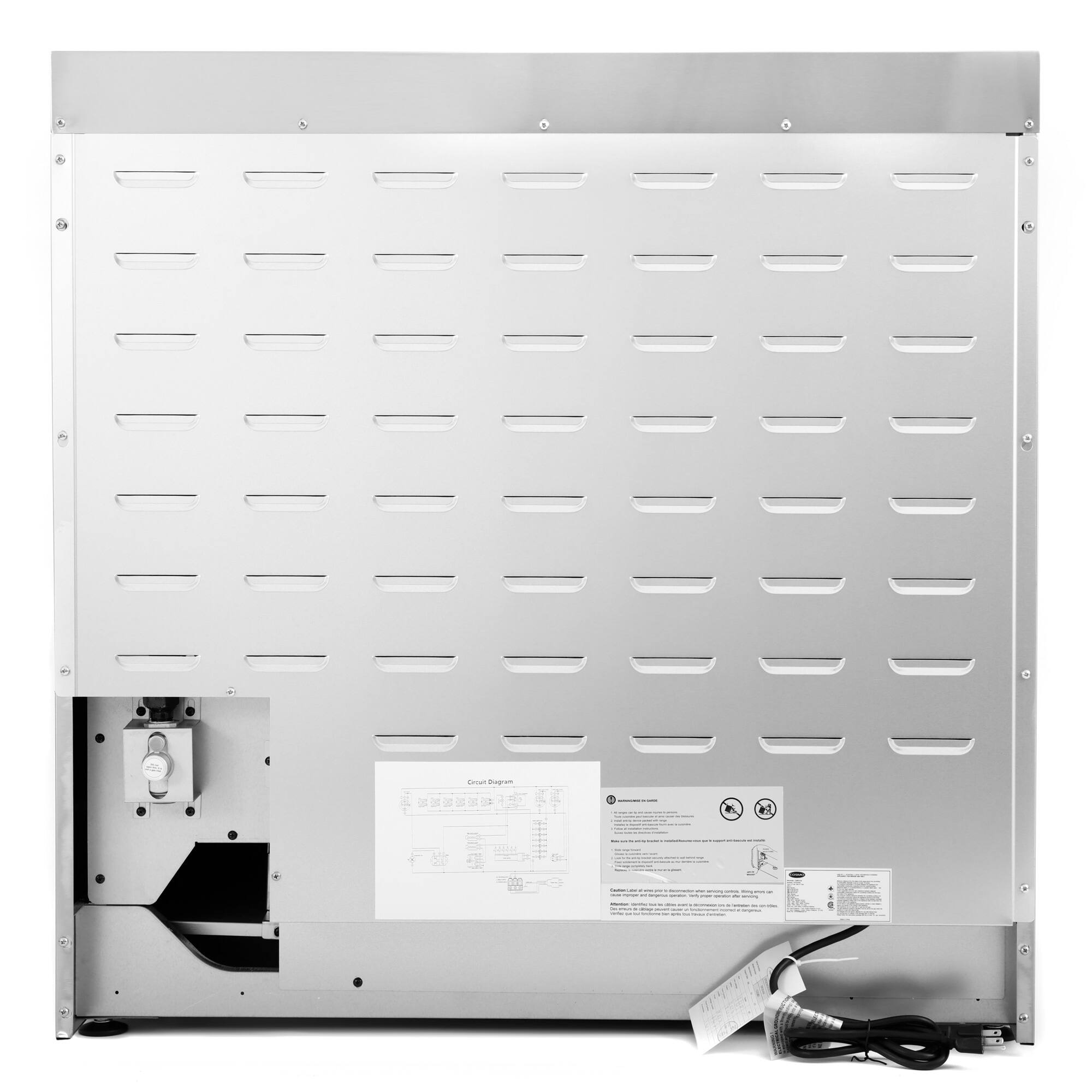 Alt View 8. COSMO - COS-EPGR366 36 in. Haven Collection 6.0 cu. ft. Gas Range, 6 Burners, Convection Oven, Knob LEDs, Storage Drawer - Stainless Steel.