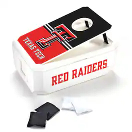 Indigo Falls - Texas Tech Red Raiders 40-Can Cornhole Cooler - White