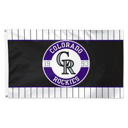 WinCraft - Colorado Rockies 3' x 5' Applique Flag - Multicolor