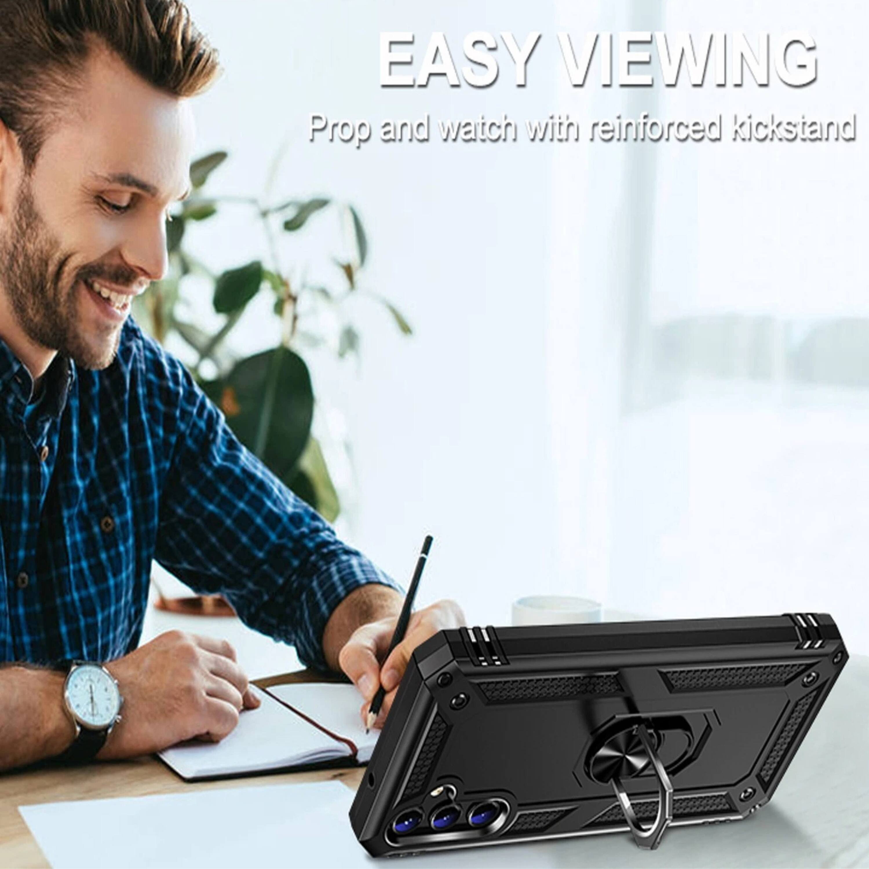 EASY VIEWING  
Prop and watch with reinforced kickstand