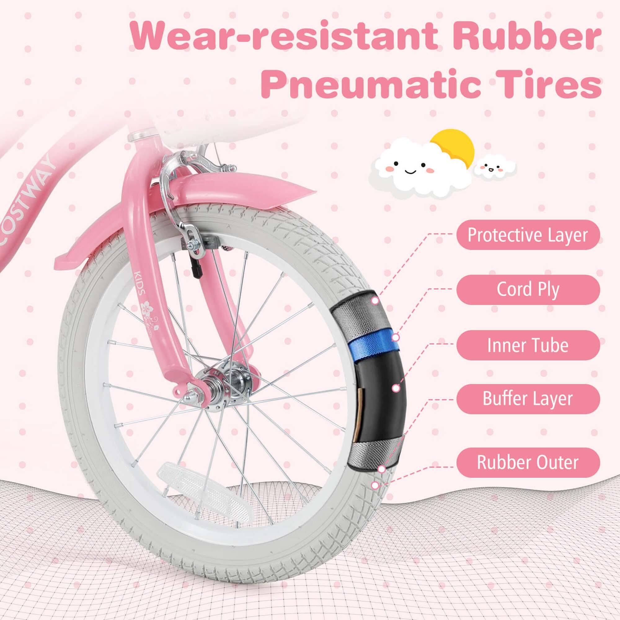 Wear-resistant Rubber Pneumatic Tires OSTWAY Protective Layer KIDS Cord Ply Inner Tube Buffer Layer Rubber Outer
