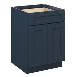 Boyel Living - 24 Inch Base Cabinet with Full Overlay Doors and Soft Close Hinges - Cyber Grey