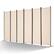 Front. VEVOR - Room Divider, 6 Panel Room Divider, Folding Privacy Screen and Portable Partition Divider for Room Separation - Beige.