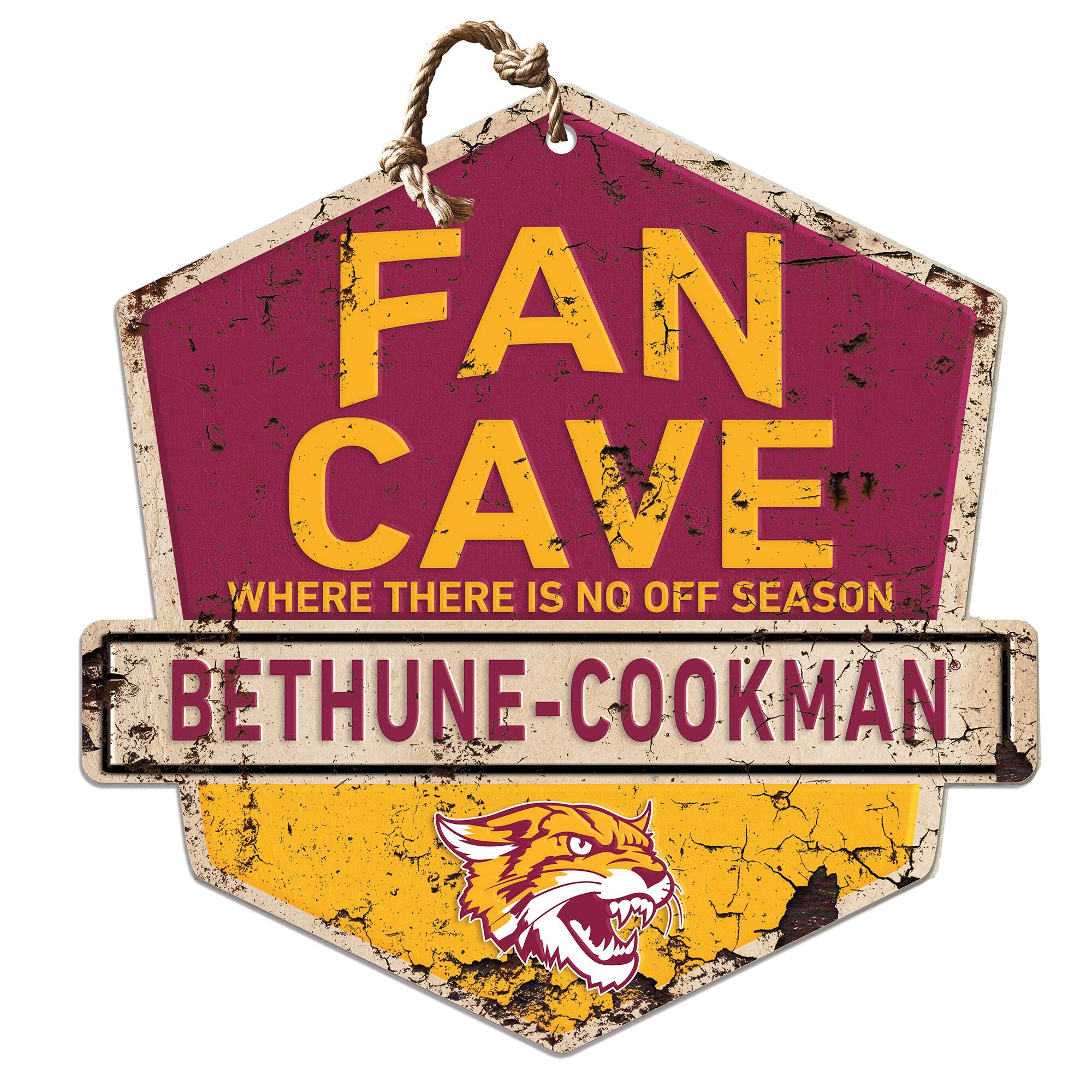 Bethune-Cookman Wildcats Fan Cave Badge Sign