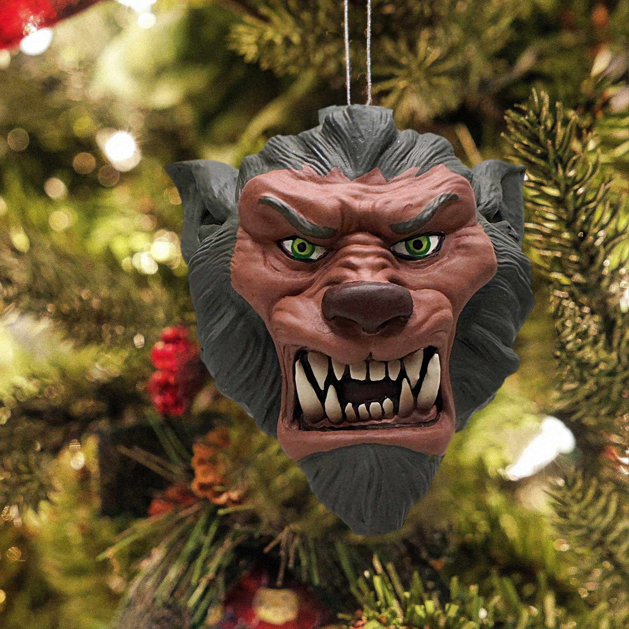 Alt View 10. Gorenaments - Len Simon's Gorenaments 3.5 Inch Horror Ornament Series 1 | Wolfie - Brown.
