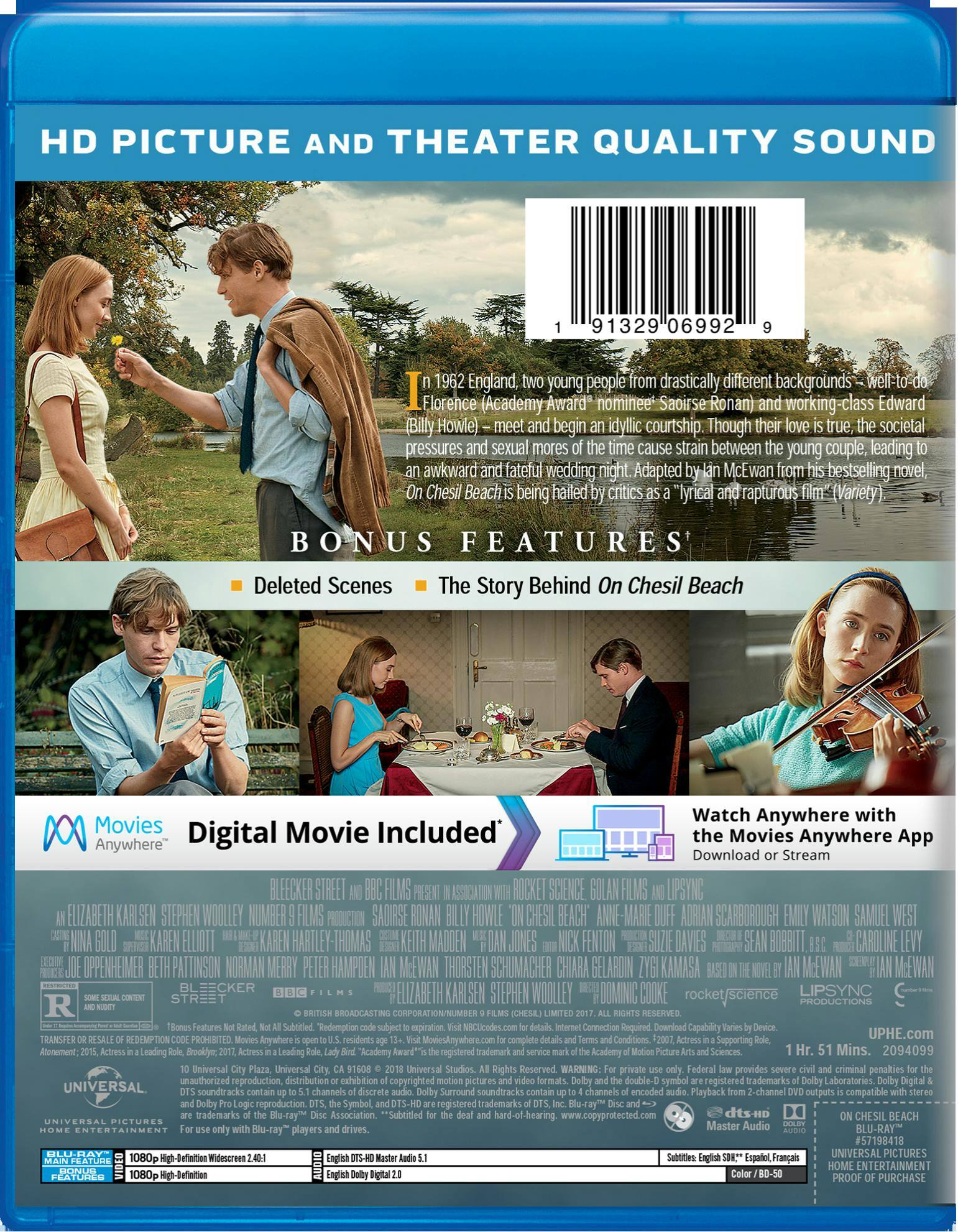 Angle. On Chesil Beach (Blu-ray + Digital HD) [Blu-ray].