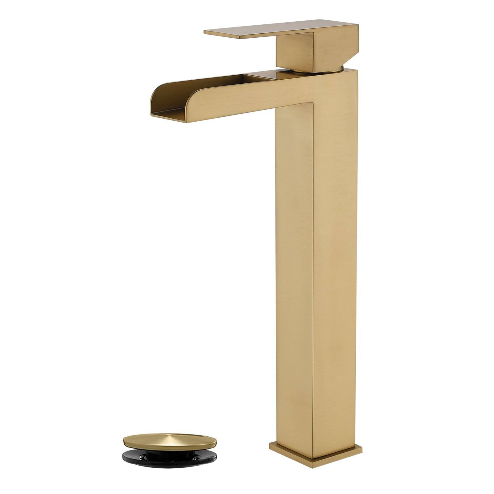 Faucet SUS304 Waterfall Spout cUPC Cartridge 60cm Supply Line Pop Up Drain price history on PriceWatchPro