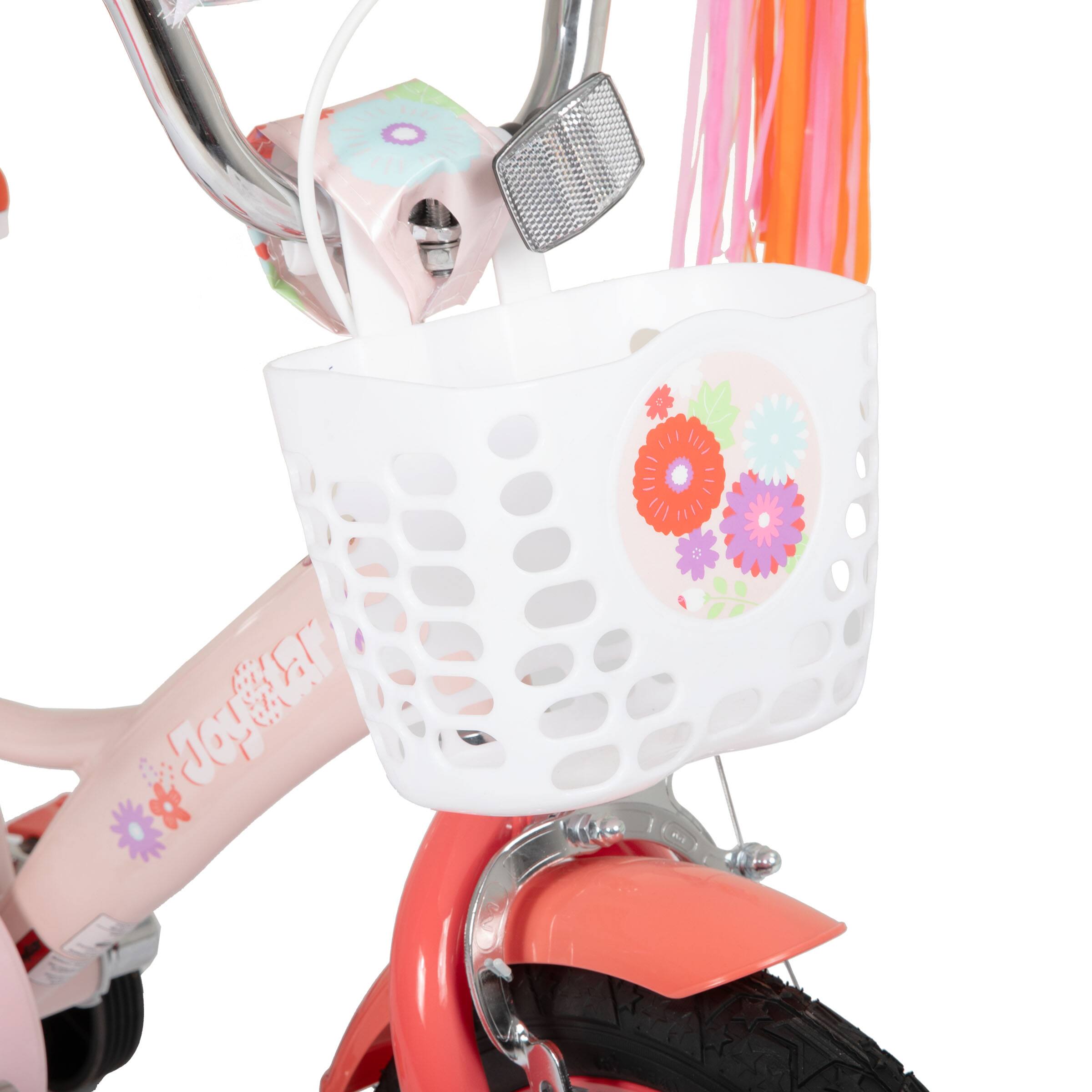 Alt View 7. JOYSTAR - JOYSTAR Little Violet 14" Kids Bike with Training Wheels & Basket, Children's Bicycle for Girls Ages 3-5, Orange - Orange.