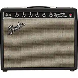 Fender - '64 Custom Princeton Reverb 12W Amplifier with 10" Jensen P10R Alnico Speaker, Black