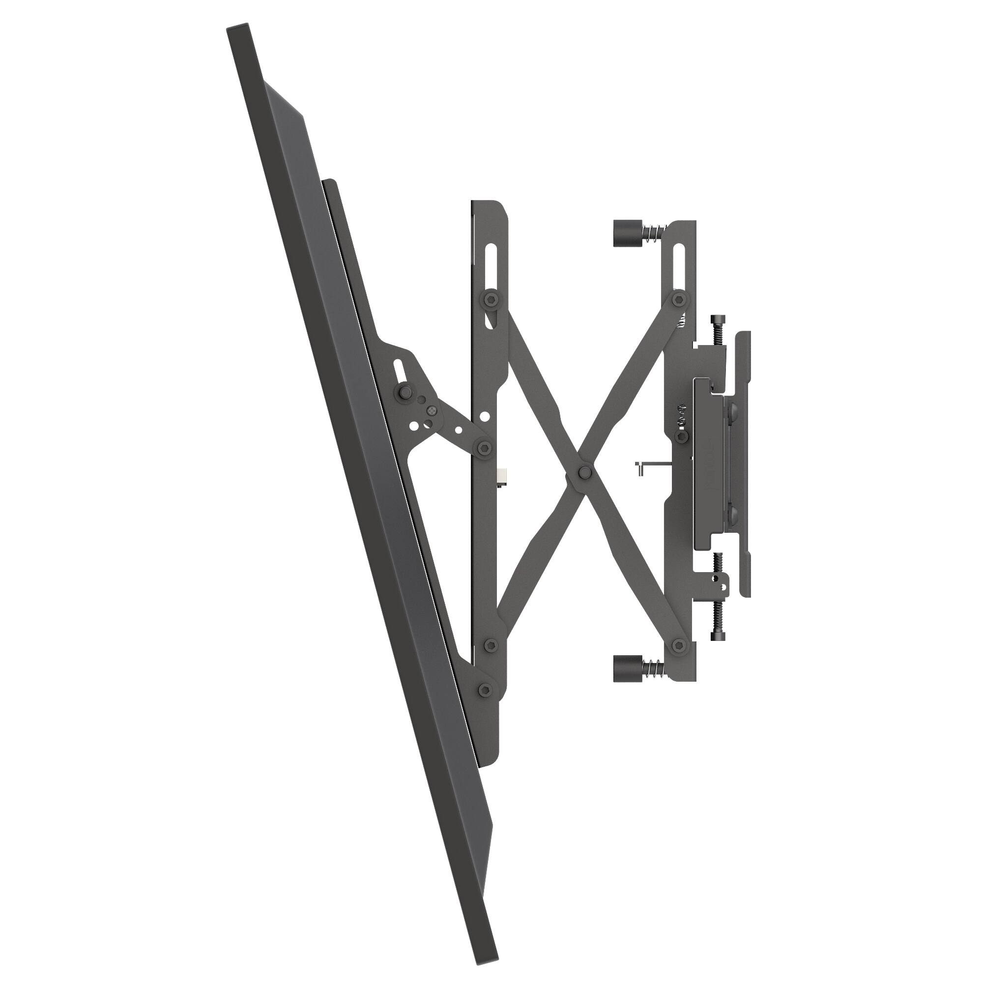 Alt View 3. Kanto - Menu Board Wall Mount System with Tilting Arms for 40" - 60" TVs, 2 Screens - Black.