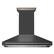 Front. Forno Appliances - Aria 60 in. Convertible Wall-Mounted Range Hood - Black.