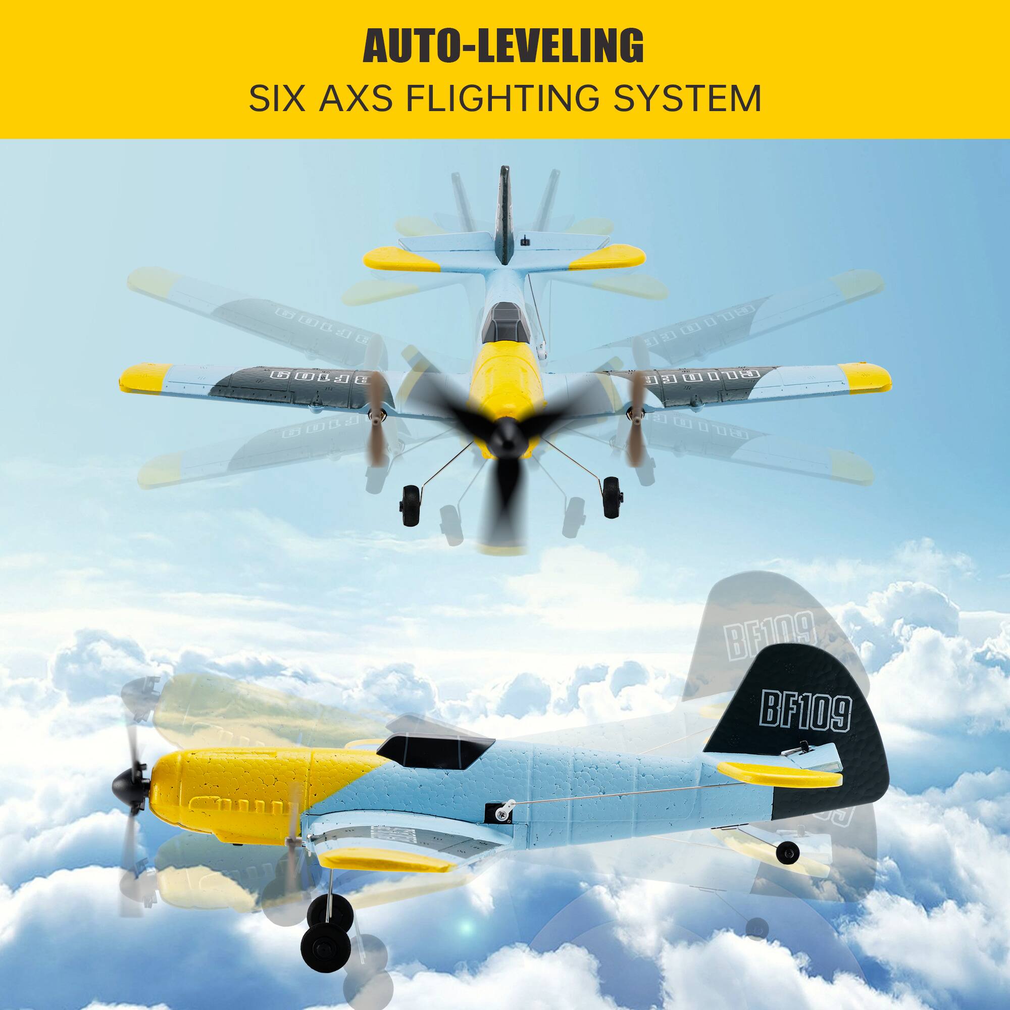 AUTO-LEVELING  
SIX AXS FLIGHTING SYSTEM  

BF109  
BF109