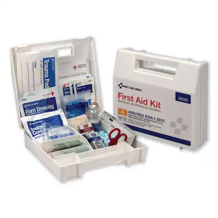 - 4 I I Pad I American g" + Red Cress | gaortond (12.7cmx Trauma ! Guide i First Aid I Emergency 22.8cml Pad - a. I ES - - - Steri Ornt Du TEARTEPEN 300005 A DPCE r FREST cwda Free Dressing GiME Burn Ceninination PRSAN mrig aE A aL - A OMLY F Insta -a tas NS Loum Cold t 0 Single Use Single de Upi Grl FIRST AID ONLY. First Botiquin Aid de Kit Primeros A Auxilios kall ANSIISEA Mests Titale Sadea 25 noigo CRPA Z308.1-2015 Salidacn - my mqrement - nL tras wy 1 - 101% -a - Tedoral - H 90588