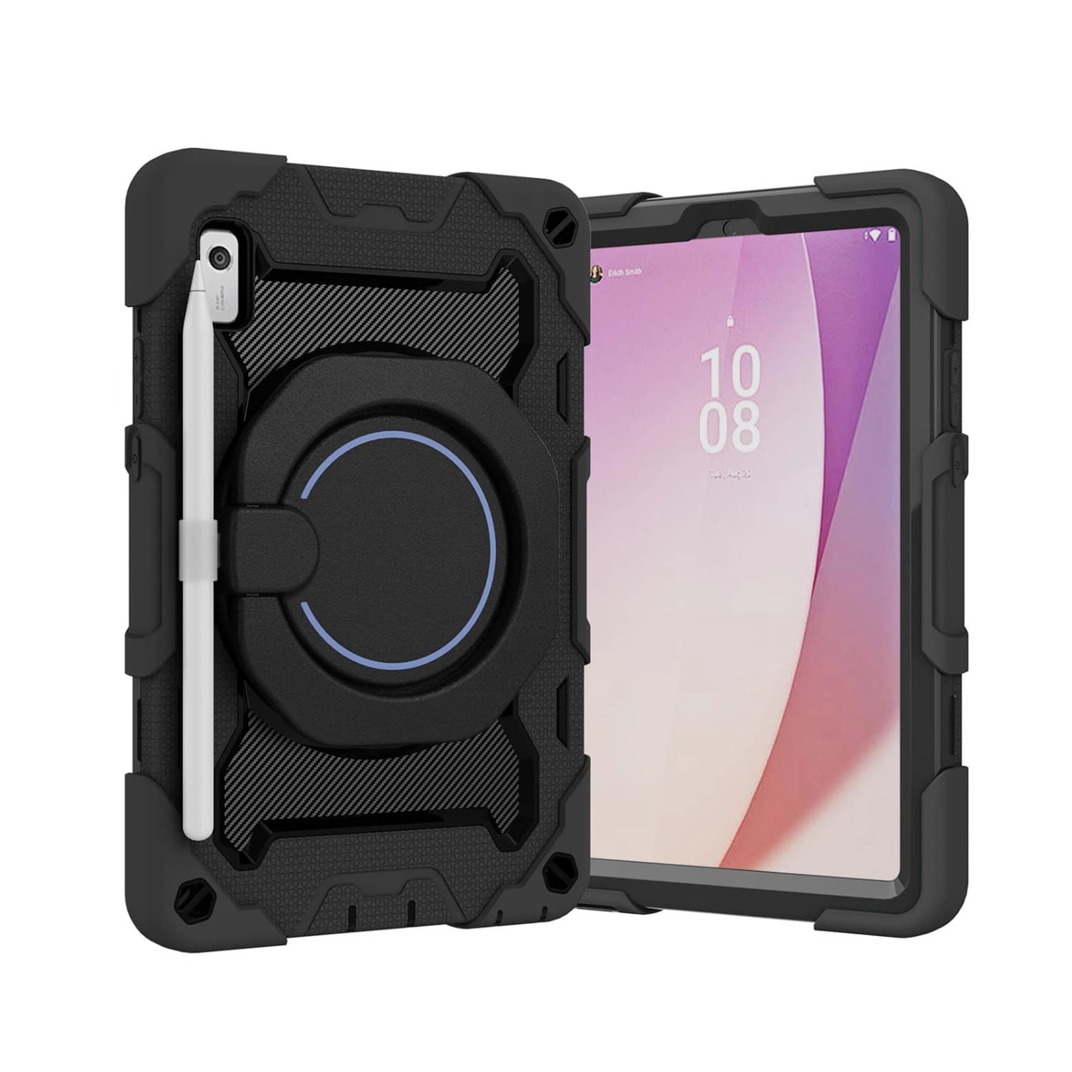 Stock Preferred - Heavy Duty Shockproof Case for Lenovo Tab M10 Plus 10.6” (3rd Gen) – - Black