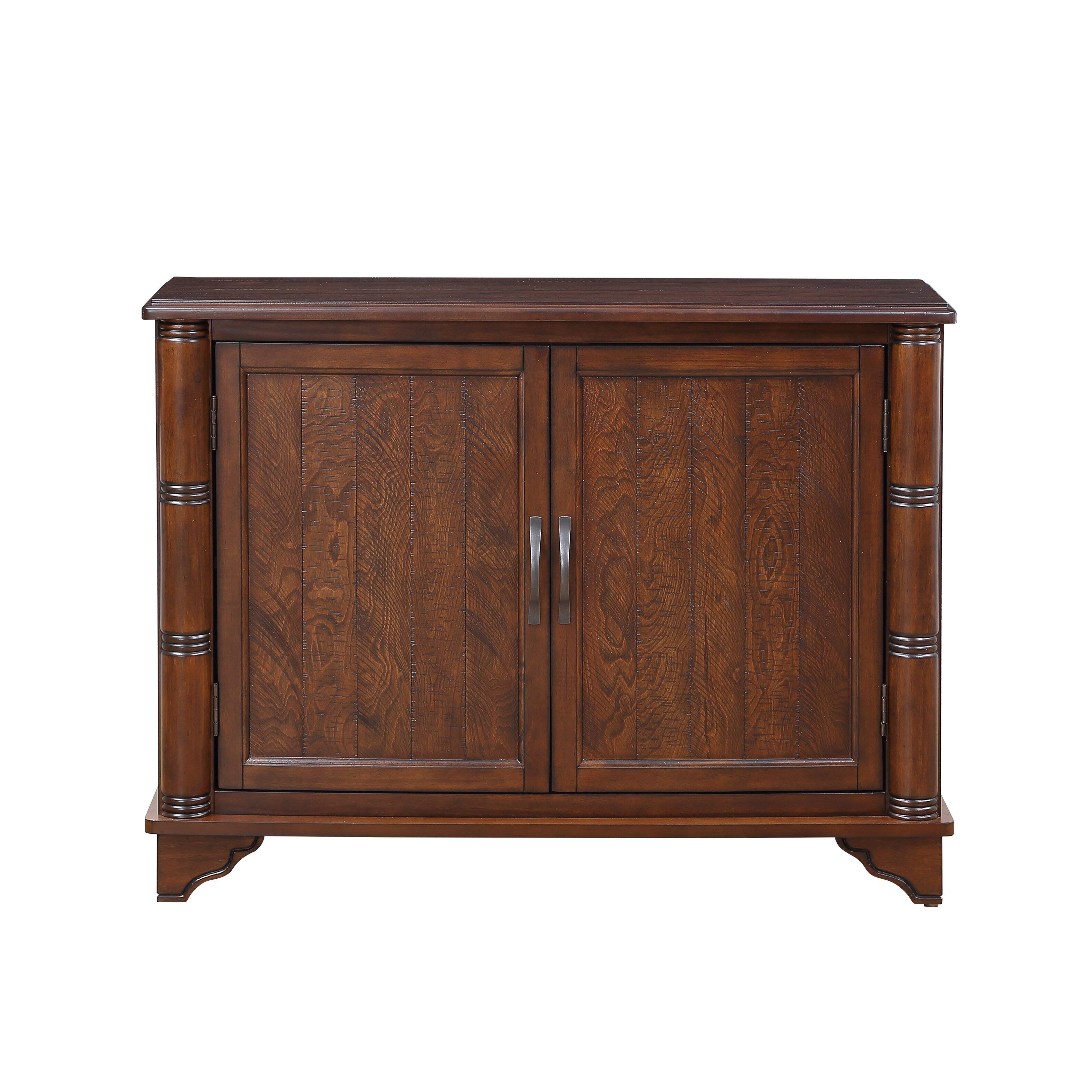 Alt View 4. GOODSILO - Retro Console Table with Adjustable Storage Shelf for Entryway, Living Room, Hallway, and Foyer - Light Espresso.