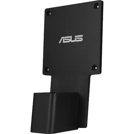 Front. ASUS - Asus CPU Mount for Mini PC, LCD Monitor - Black - 100 x 100 - VESA Mount Compatible - Black.