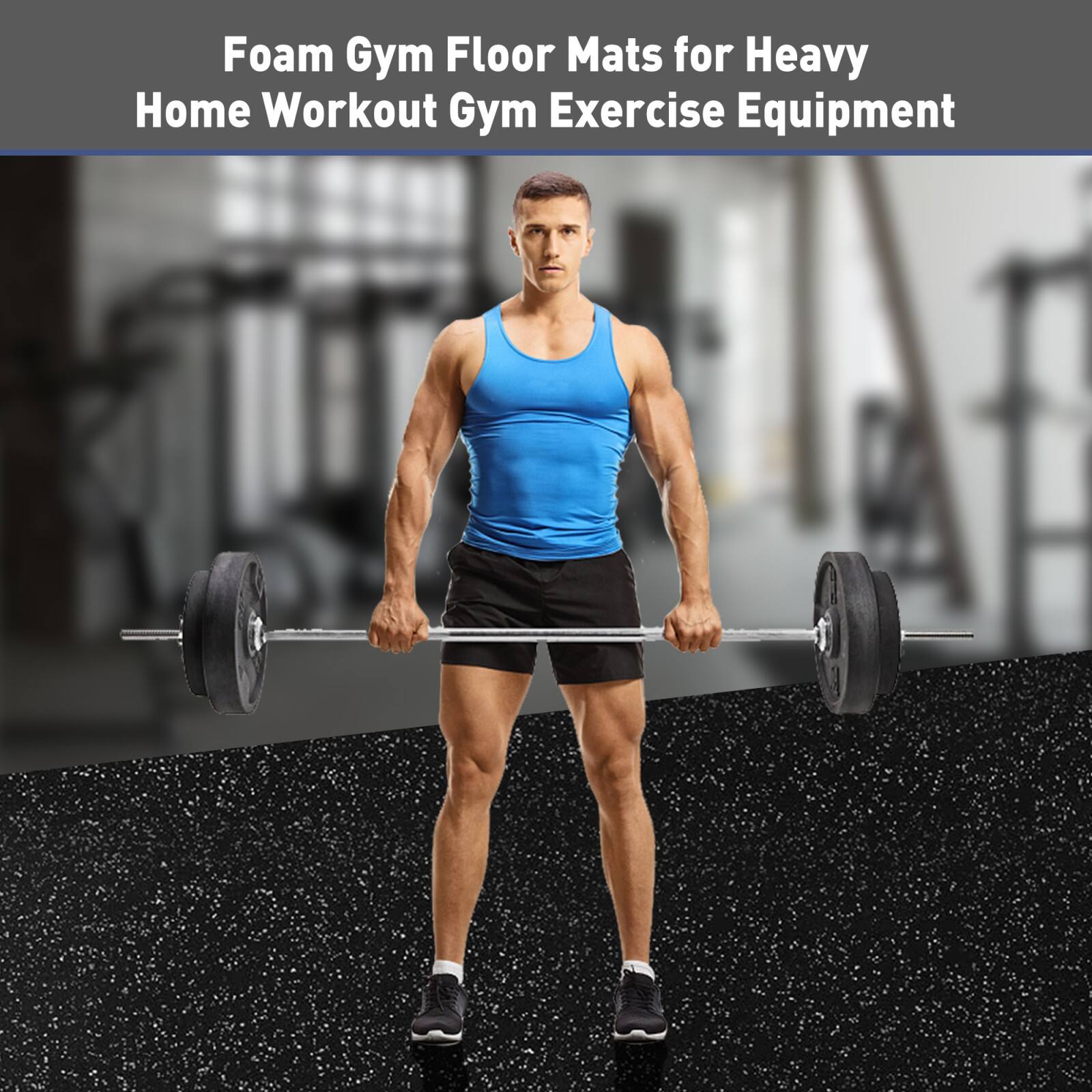 Foam Gym Floor Mats for Heavy Home Workout Gym Exercise Equipment