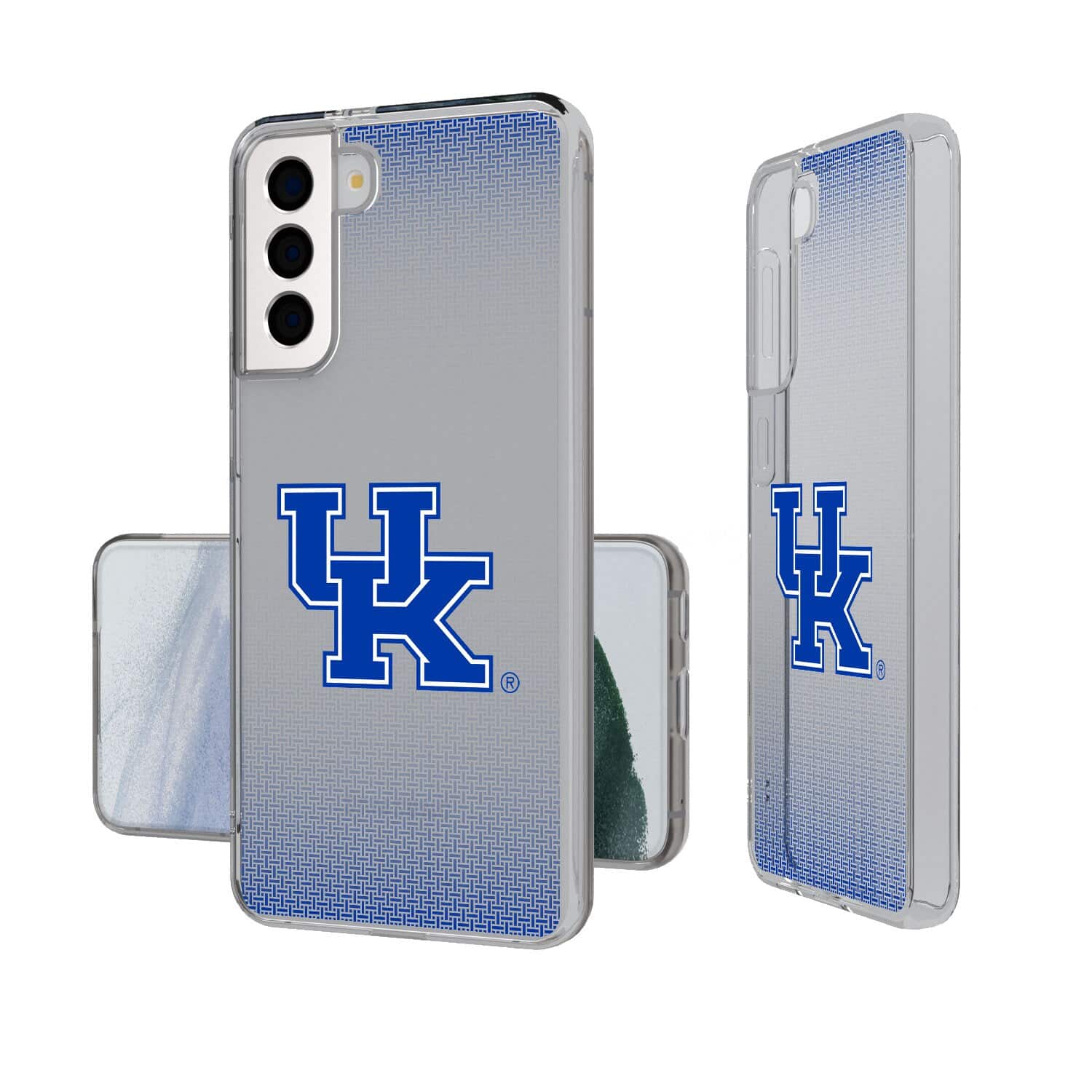 Front. Keyscaper - Kentucky Wildcats Linen Logo Galaxy Clear Case - S24 - Multicolor.
