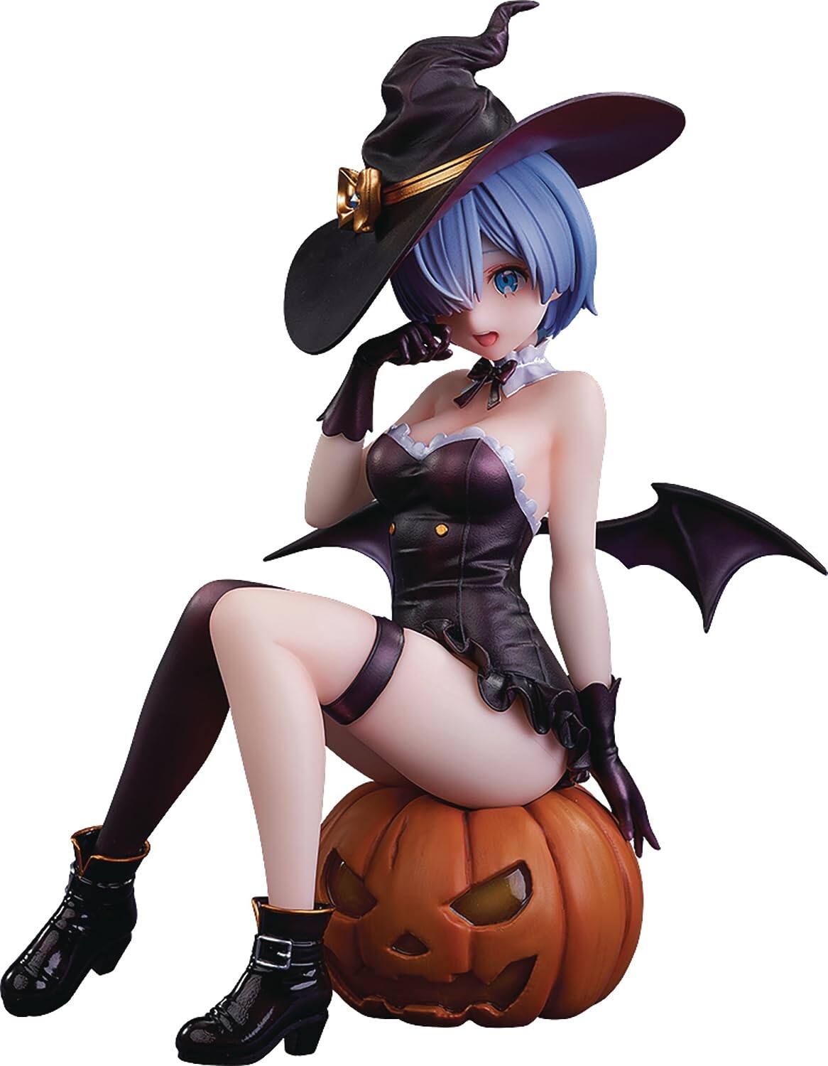 Front. adidas - Re:Zero -Starting Life in Another World- Rem (Phantom Night Wizard Ver.) 1:7 Scale PVC Figure.
