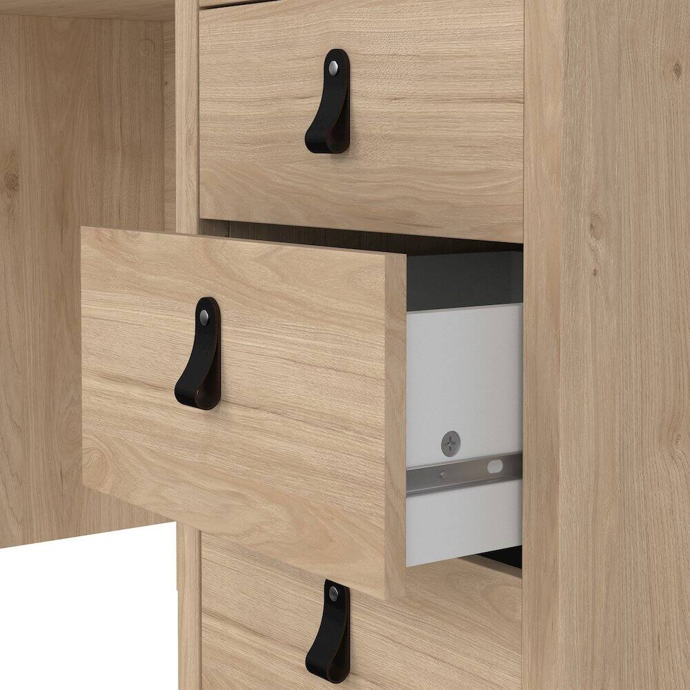 Alt View 6. Tvilum - Home Office Writing Desk with 3 Storage Drawers - Brown.