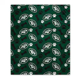 Pegasus - 40" x 50" Lightweight Bones Flannel Fleece Pet Blanket - Green