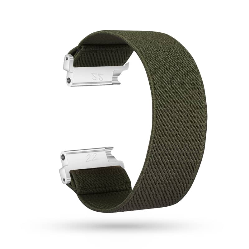 StrapsCo - Stretch Band Nylon Watch Strap For Fitbit Versa & Versa 2 - Army Green price history on PriceWatchPro