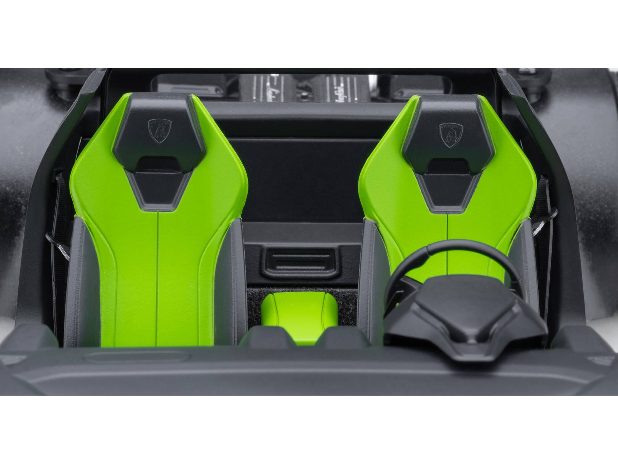 Back. Autoart - Lamborghini Huracan GT "LB-Silhouette Works" Pearl Green Metallic with Black Top 1/18 Model Car by Autoart - Pearl Green Metallic With Black.