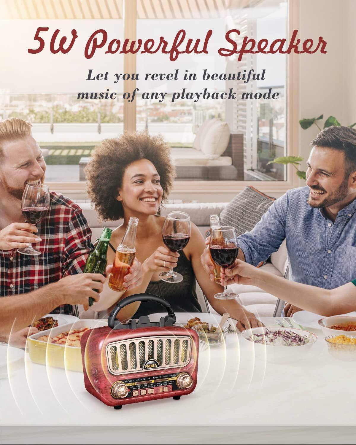 5W Powerful Speaker  
Let you revel in beautiful music of any playback mode