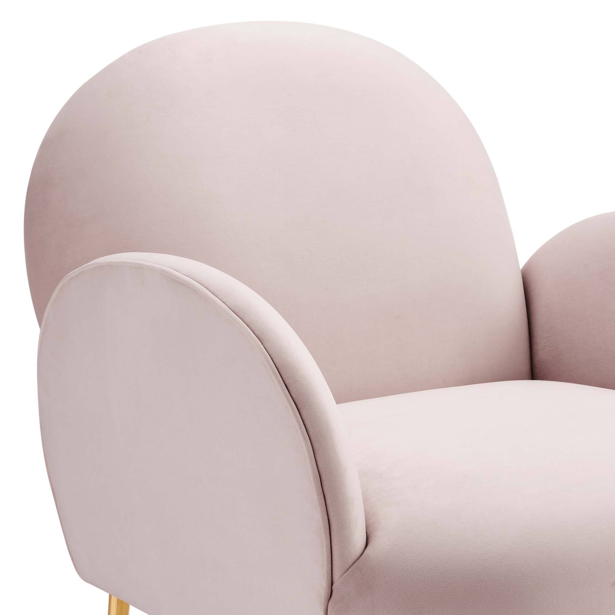 Alt View 4. Modway - Transcend Performance Velvet Armchair by Modway - Pink.
