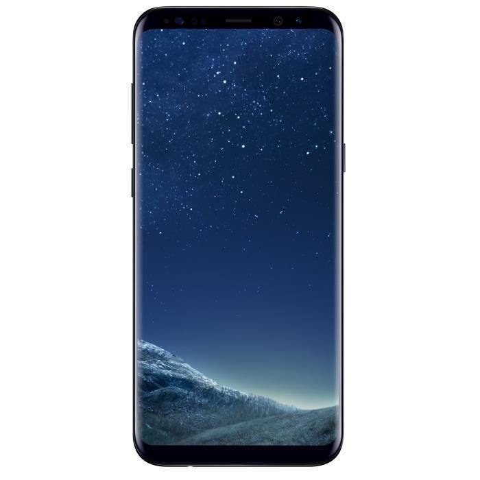 Angle. Samsung - Samsung Galaxy S8+ G955U (Fully Unlocked) 64GB - Midnight Black.
