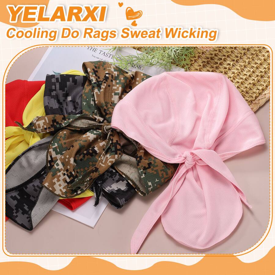 Unique Bargains Cooling Do Rags, Sweat Wicking Skull Caps, Breathable ...