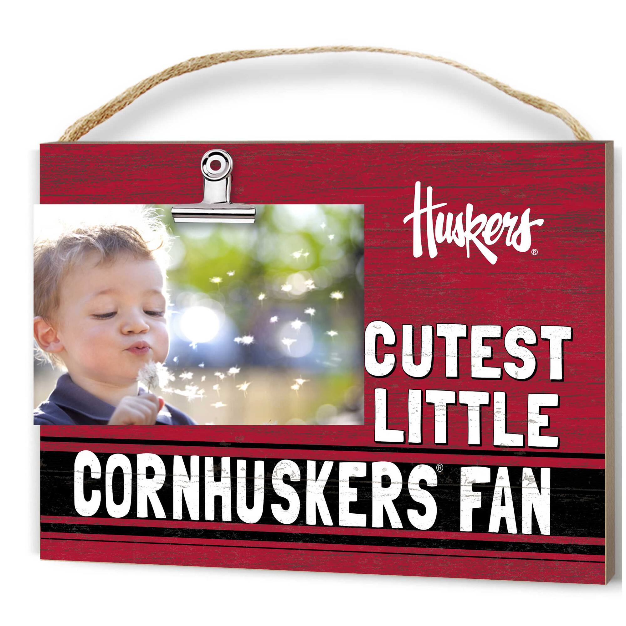 Nebraska Huskers 8'' x 10'' Cutest Little Team Logo Clip Photo Frame
