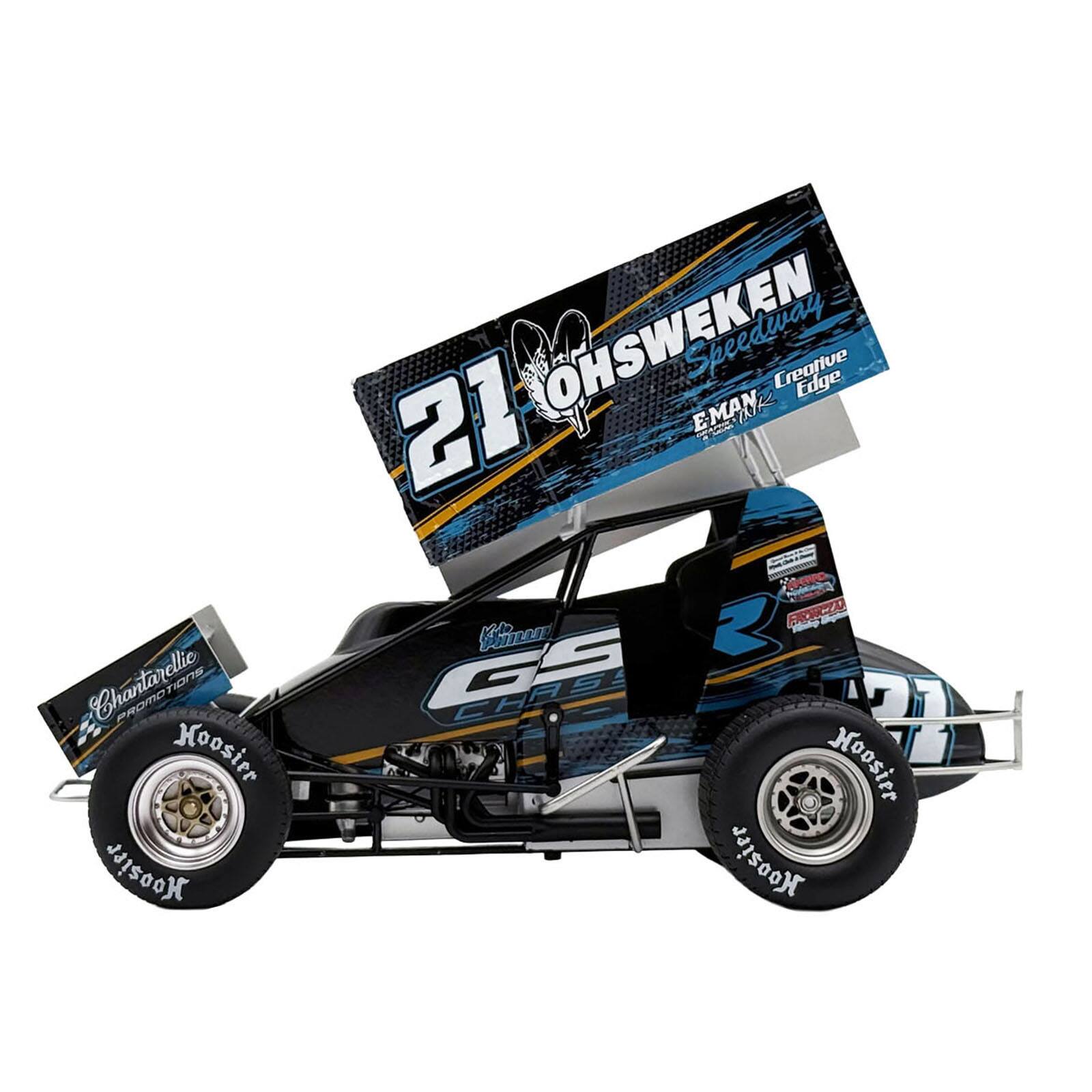 21 OHSWeken Speedway E-MAN Creative Edge  
Kinnin Chantarellie GS  
27 Hoosier  
1912004 Koosier