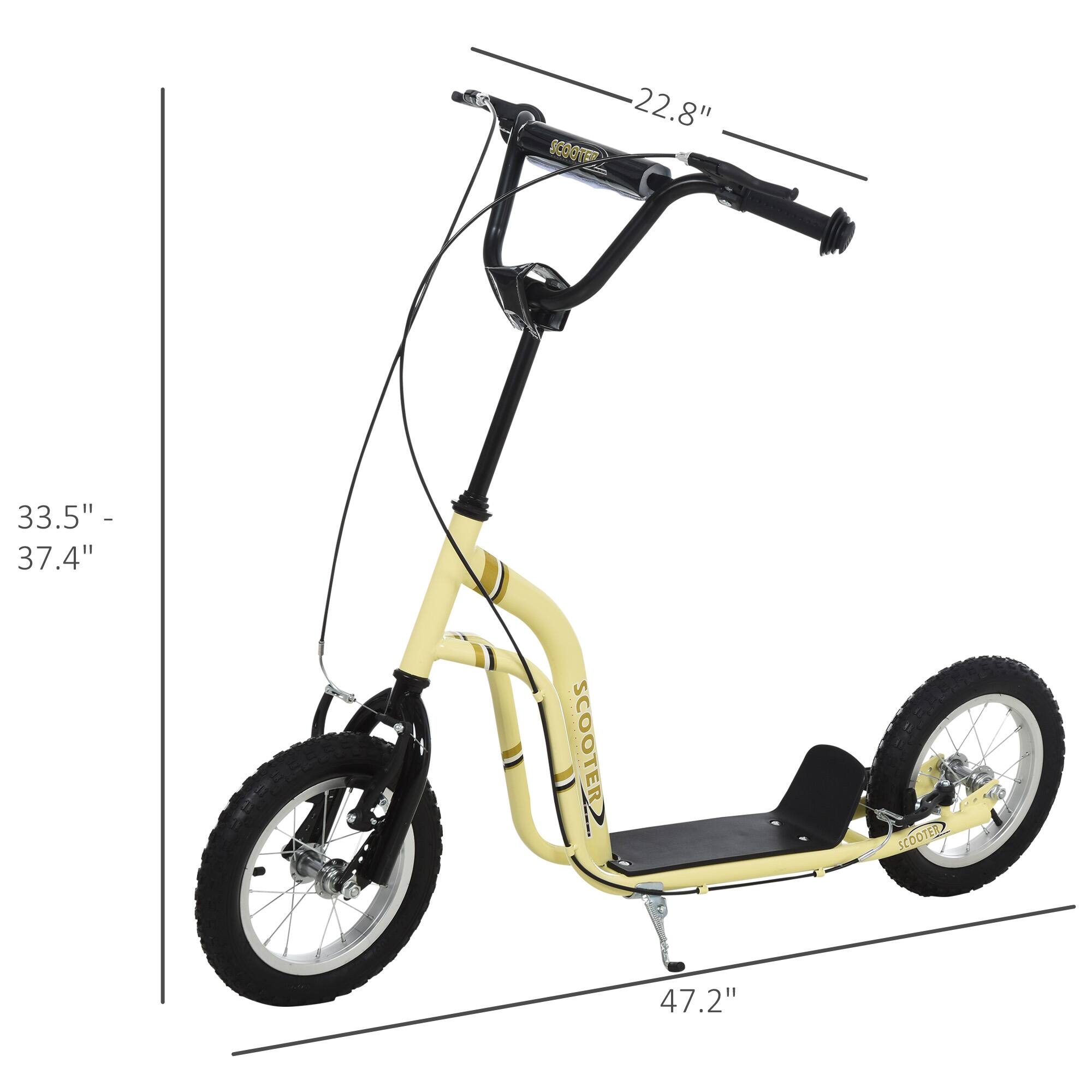 - 22.8" (handlebar width)
- 33.5" - 37.4" (seat height adjustment range)
- 47.2" (overall length)