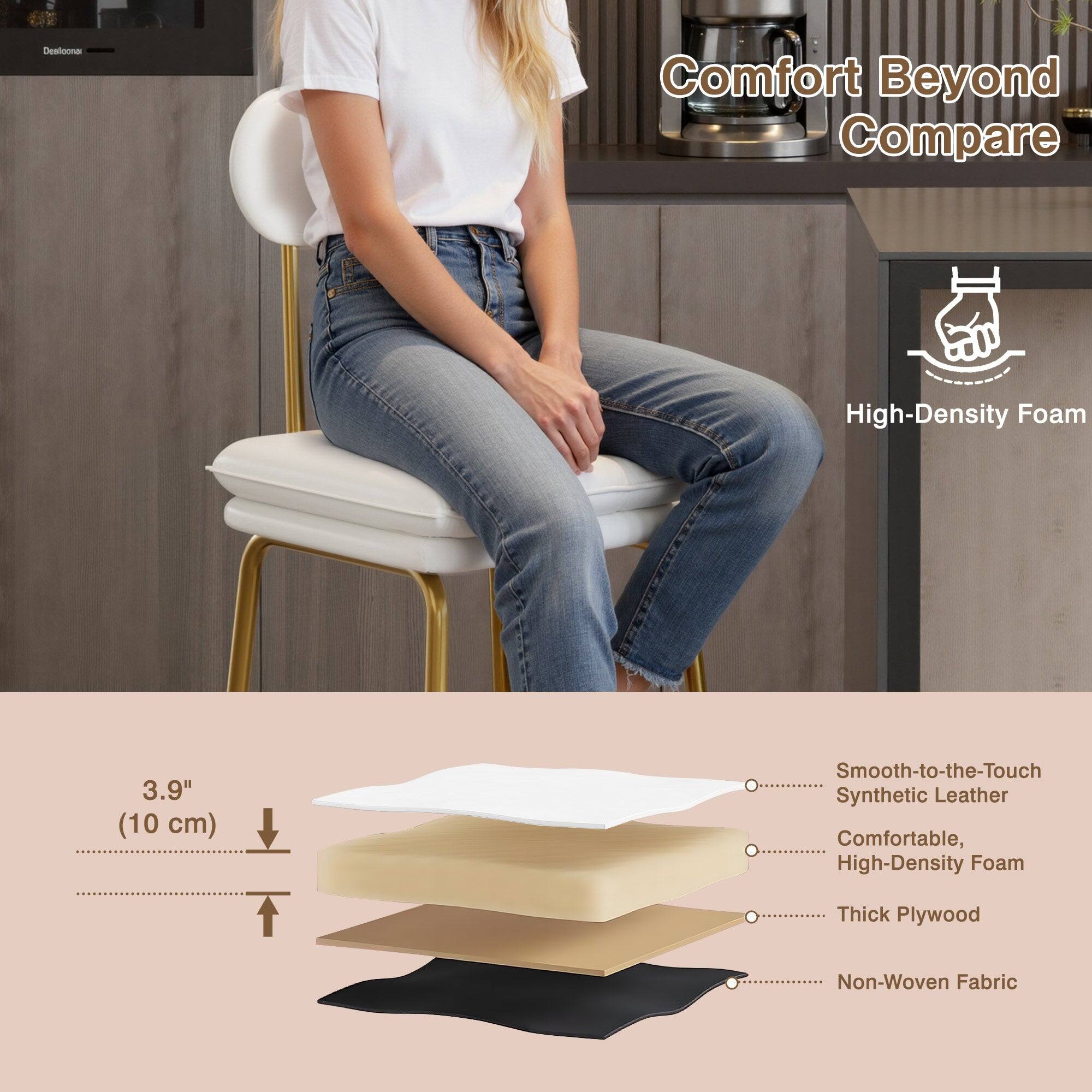 Comfort Beyond Compare

High-Density Foam

3.9" (10 cm)

Smooth-to-the-Touch Synthetic Leather
Comfortable, High-Density Foam
Thick Plywood
Non-Woven Fabric