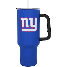 Logo Brands - New York Giants 40oz. Travel Tumbler with Handle - Multicolor