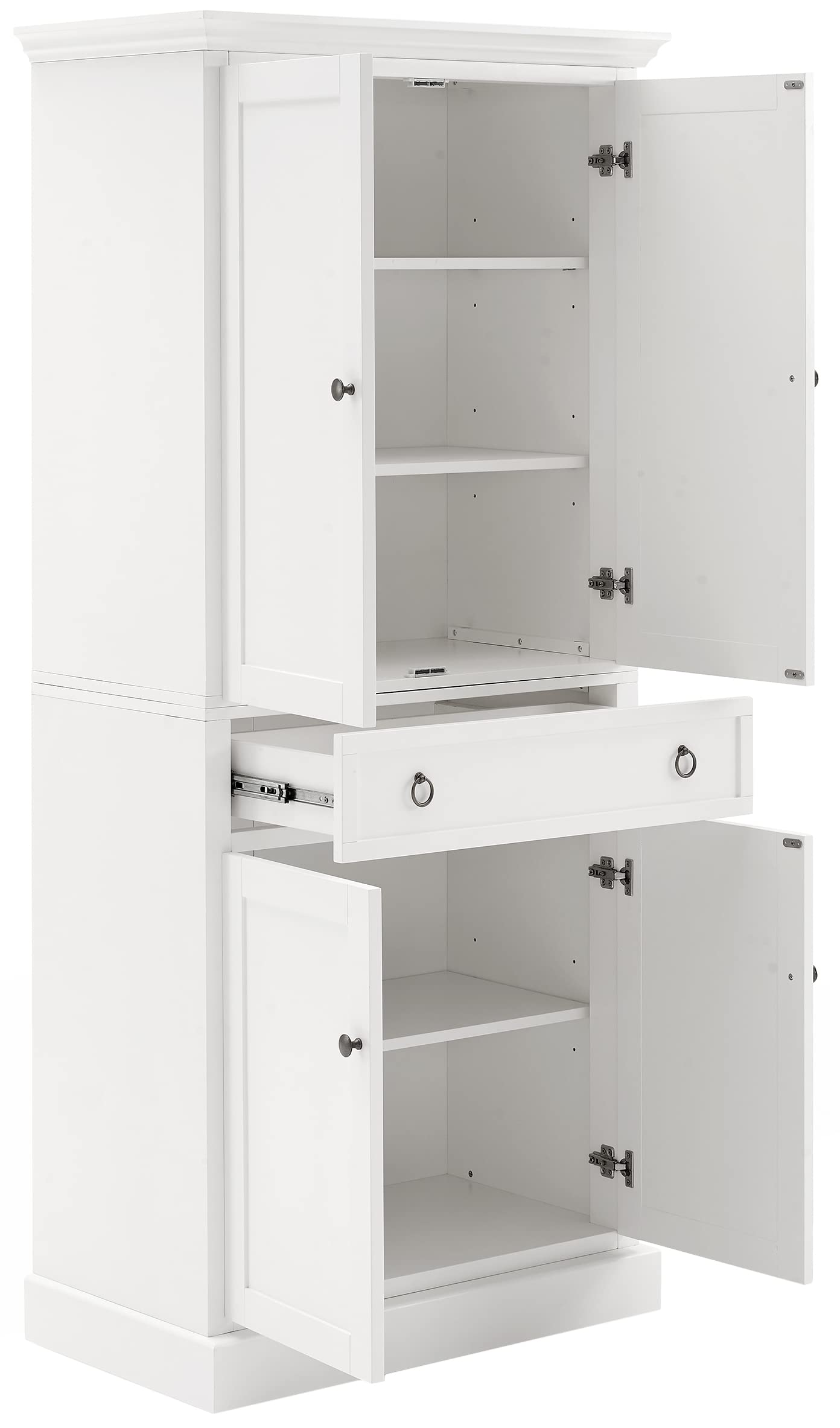 Alt View 1. Crosley Furniture - Winston Kitchen Storage Pantry - White.