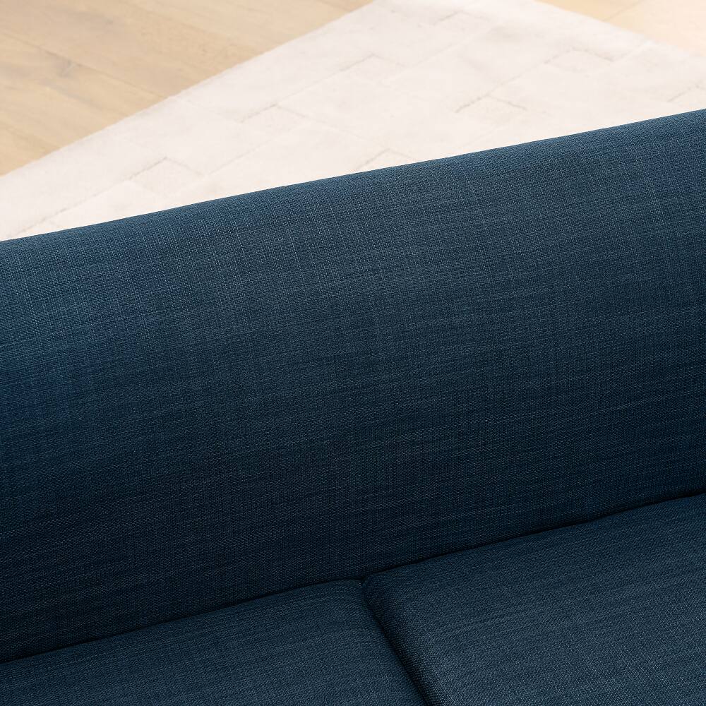 Alt View 2. JUJABU - Blue Comfortable Oversized Pet Sofa for Medium/Large Dogs with Backrest, Armrests & Soft Cushion - Blue.