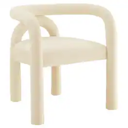 Astrid Performance Velvet Dining Chair by Modway - Ivory