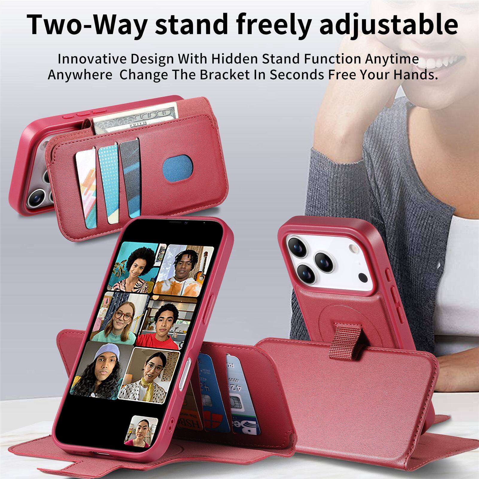 Two-Way stand freely adjustable  
Innovative Design With Hidden Stand Function Anytime Anywhere Change The Bracket In Seconds Free Your Hands.
