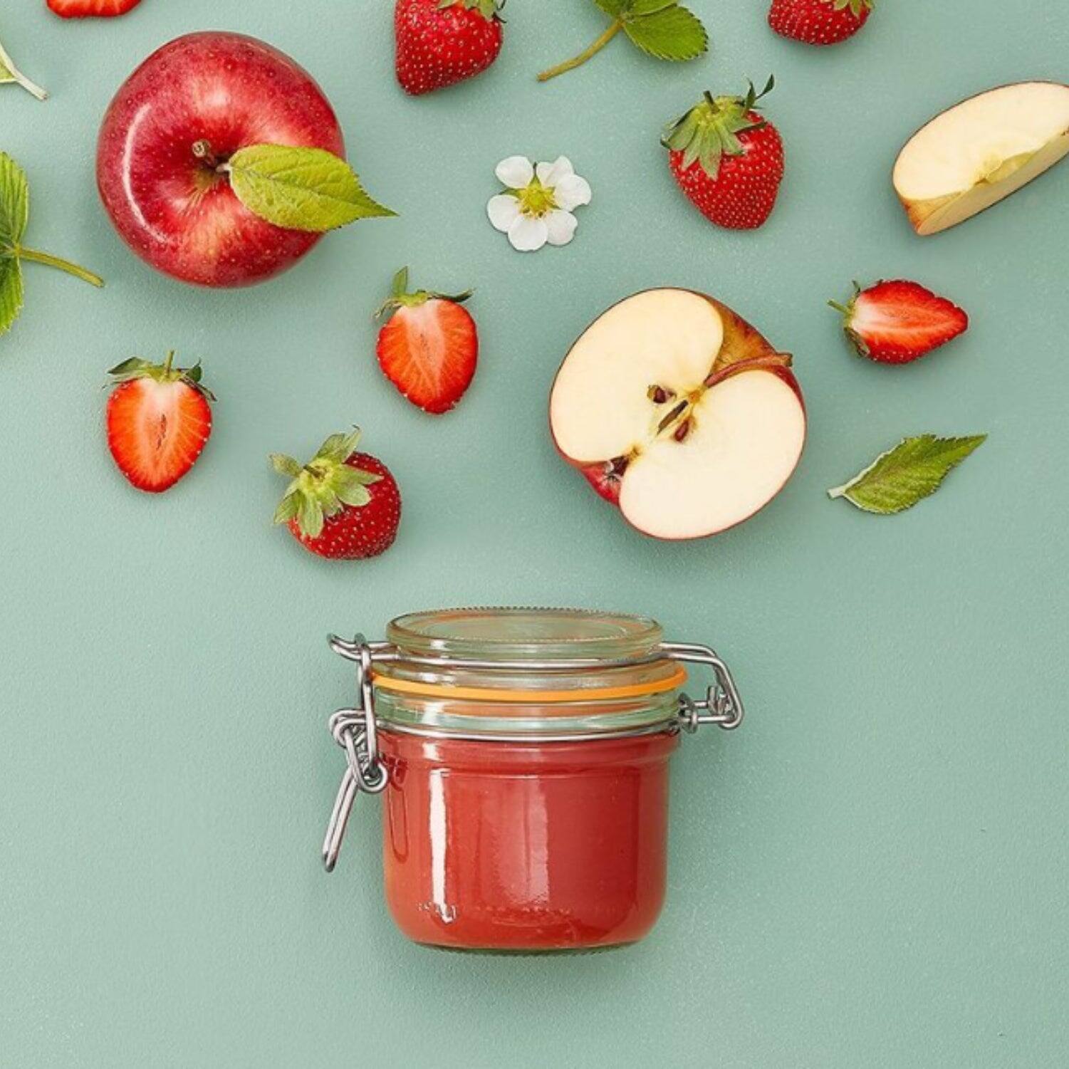 Alt View 1. Le Parfait - Super Terrine - 200ml French Glass Canning Jar w/Straight Body, Airtight Rubber Seal & Glass Lid, 7oz (Pack of 6).