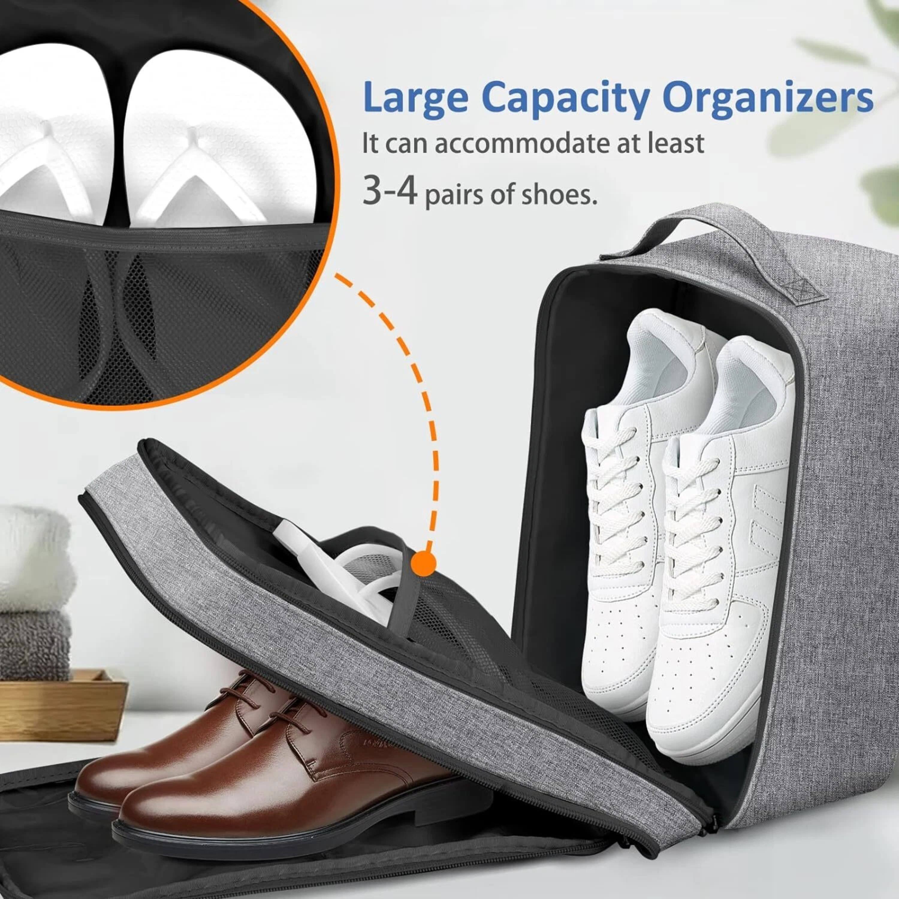 Large Capacity Organizers  
It can accommodate at least 3-4 pairs of shoes.