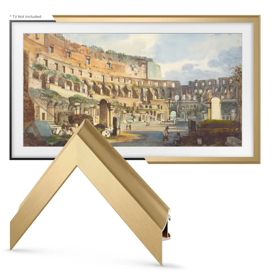 Bezel Frame Deco TV Frames Alloy Scoop Bezel for Samsung The Frame and Frame Pro TV ...